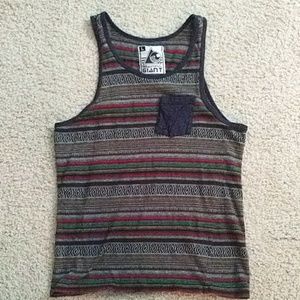 Tribal striped tank top